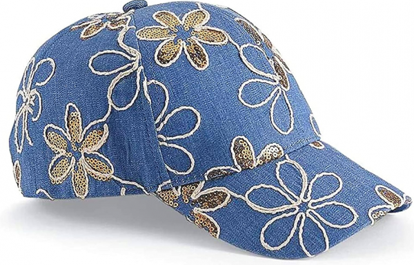 Topi Baseball dengan Aksen Bordir